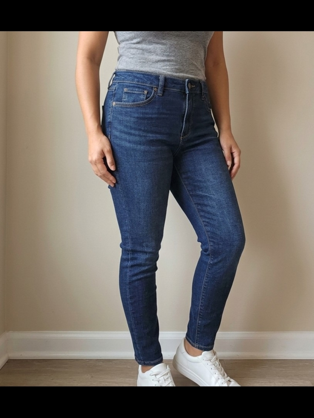 Sonoma Women's Curvy Ski Indigo Skinny Jeans Size 10
